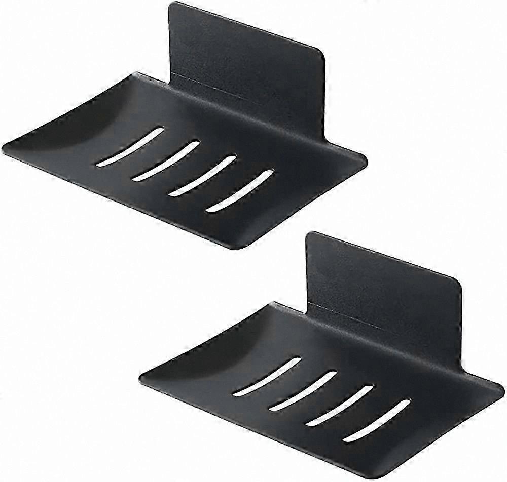 Chrome Finish Soap Dish with 3M Adhesive, No Drilling Required, Holder for Bar Soap and Sponge in Shower or Sink Area