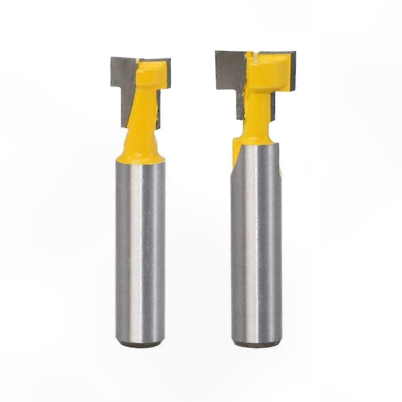 8mm Shank T-Slot and T-Track Cutters for Professional Woodworking Projects 8x3/8 8x1/2 Slotting Tool Set