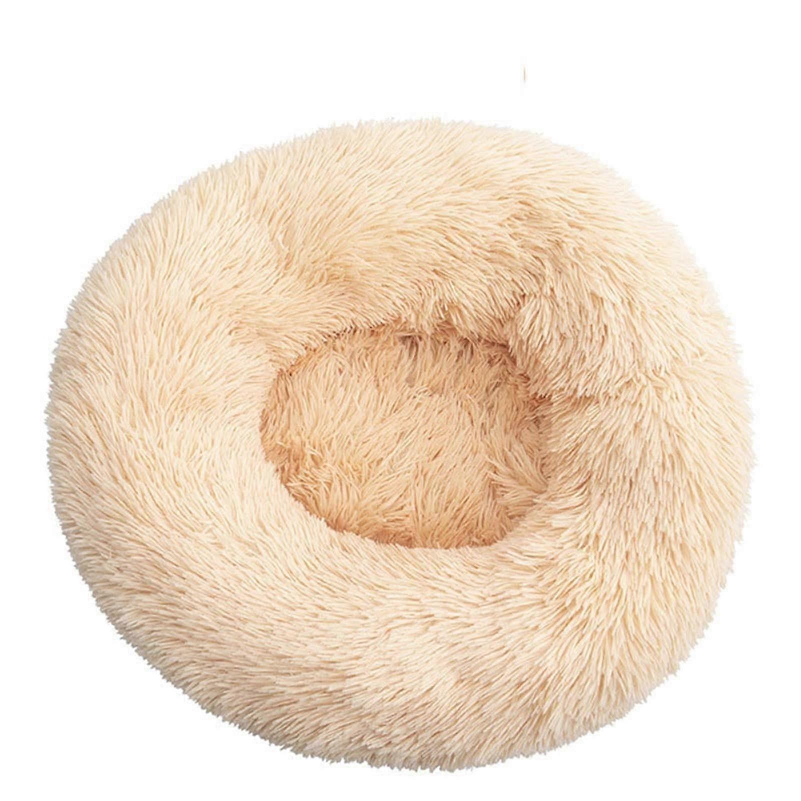 Pet dog bed Comfortable Round Plush Super soft washable Winter Warm Large
