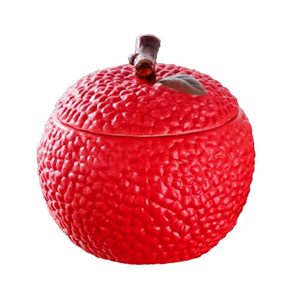 Ceramic Tea Jar Litchi Shaped Storage Solution Designed For Tea Lovers Featuring Flavor Locking 1Pack