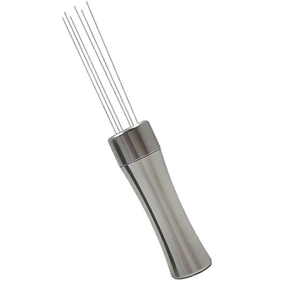 Stainless Steel Coffee Stirrer Tool for Espresso Powder with Ergonomic Handle Design Silver