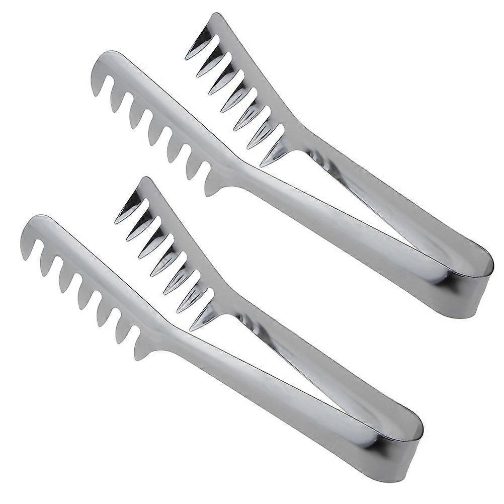 It looks like you're describing a product listing for **stainless steel spaghetti pasta tongs**. Here's a polished version of the product title and a