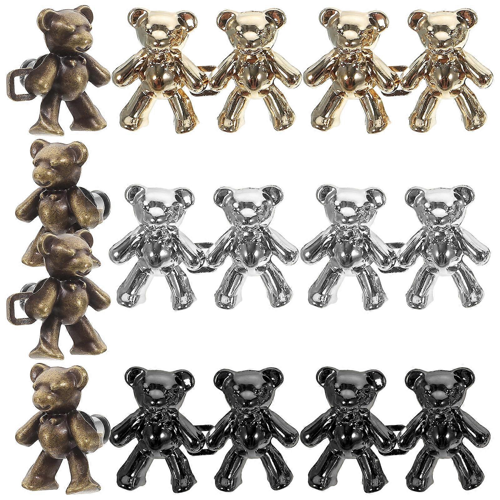 Adjustable Waist Tightener Clips for Loose Jeans 8 Pairs, No Sewing, Smooth Surface, Detachable Pants Buttons for Jeans