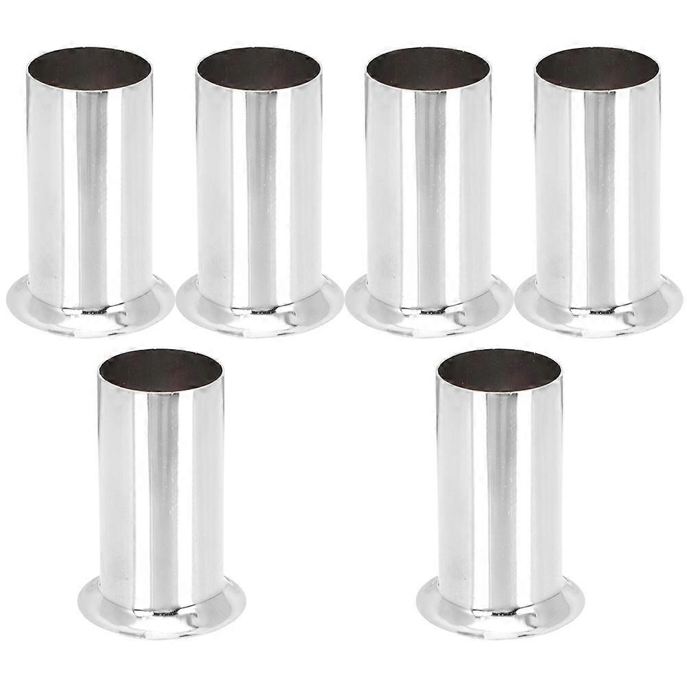 Here's a refined and professional product description based on your input:
**6pcs Flanging Sleeve Lamp Base Covers – Durable Chandelier Holder