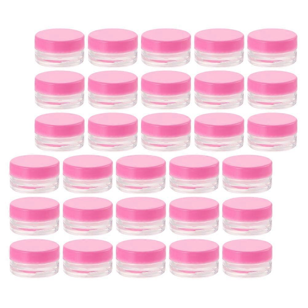 Refillable Cream Jars For Makeup Items 55Pcs Compact Design Pink Storage Containers With Lids