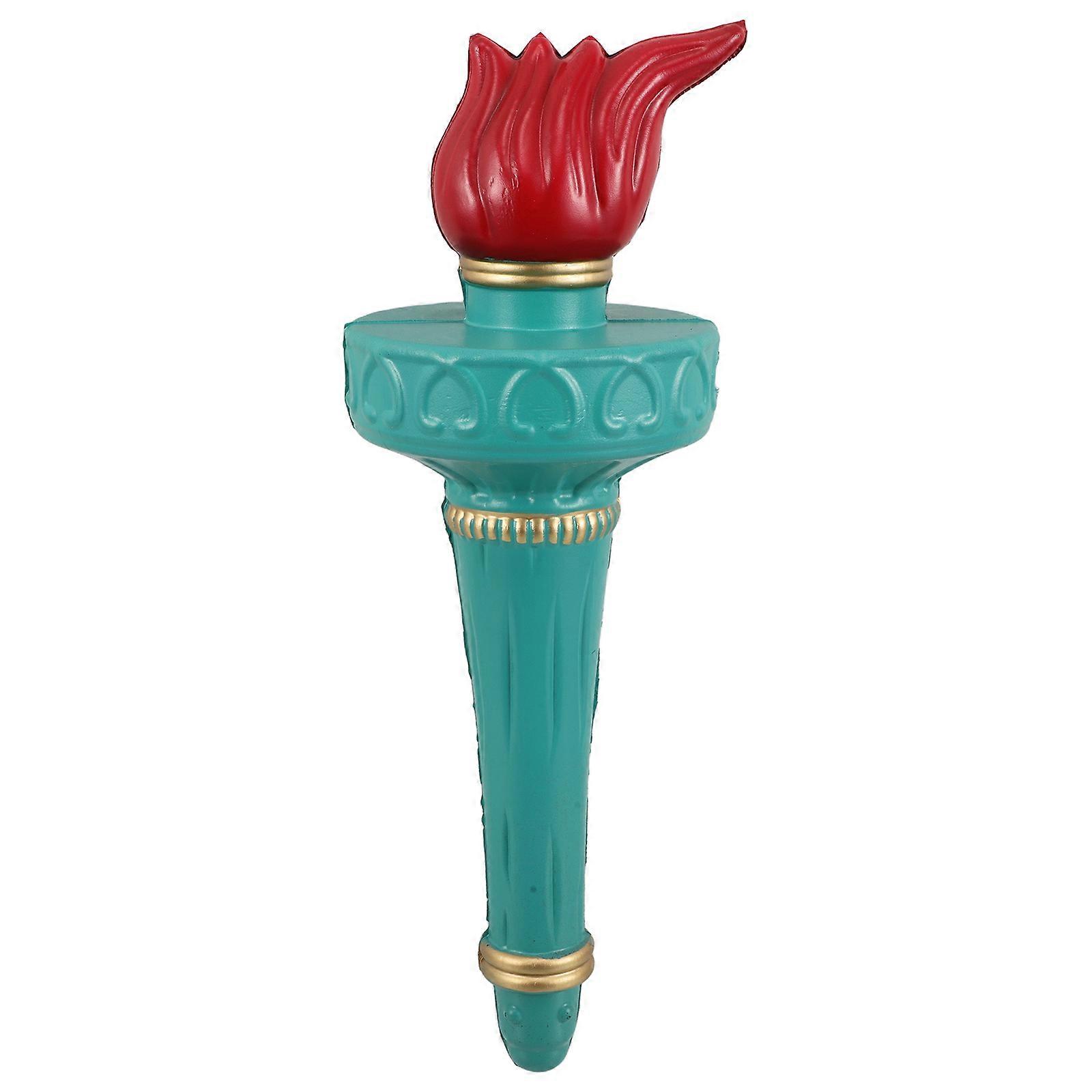 Realistic Liberty Torch Handheld Prop Patriotic Statue of Liberty Costume Accessory Unisex Fun Torch for Halloween & July Celebrations