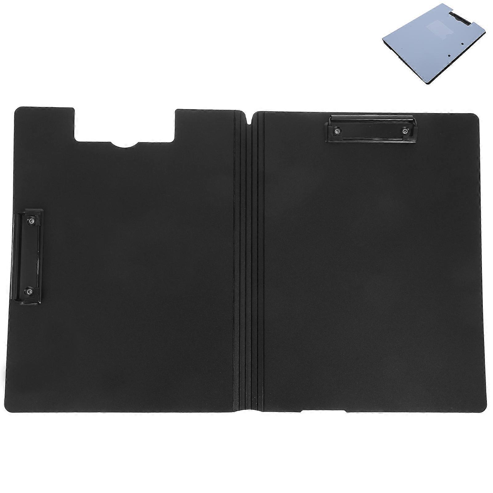 Plastic Document Folder With Dual Clip Design A4 Size For Home Users And Professionals Grey Writing Board Clip 1 Set