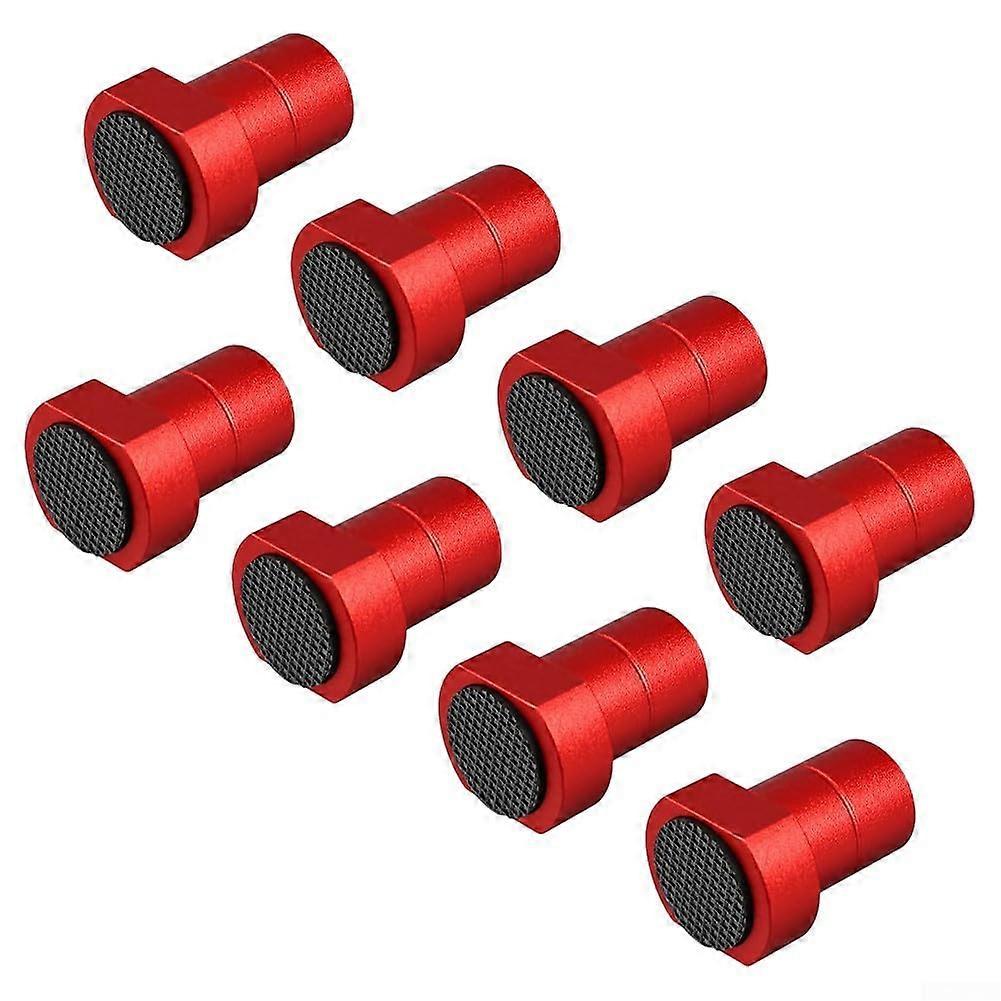 Aluminium Alloy Dog Holders, 8 Pieces, 20 mm Red, Enhanced Stability for Woodworking Projects