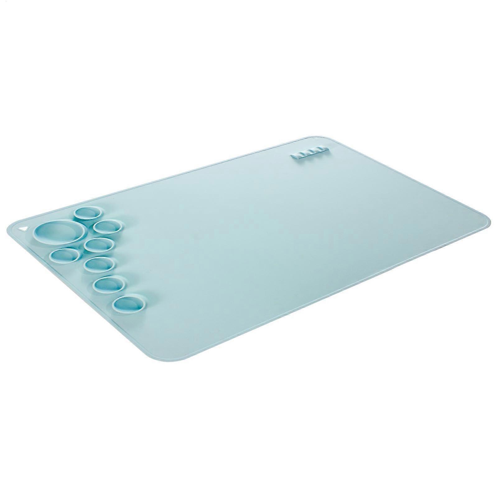 Painting Mat - Silicone Non-Stick Craft Mat for Kids | Waterproof Blue Drawing Mat for Artists | Large Size