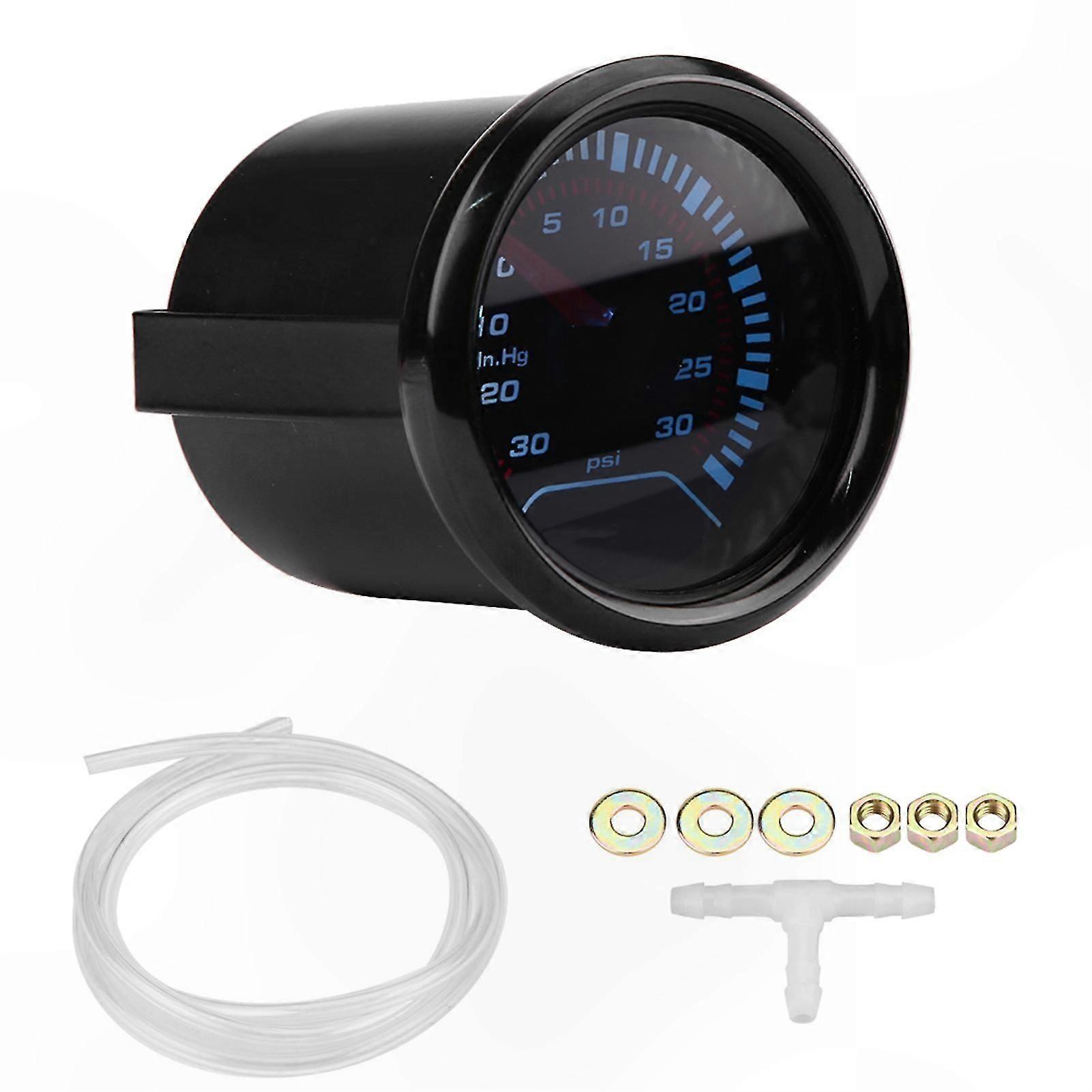 High-Precision Turbo Boost Pressure Gauge for Automotive Monitoring - Reliable Tool for Accurate Vehicle Performance Measurement
