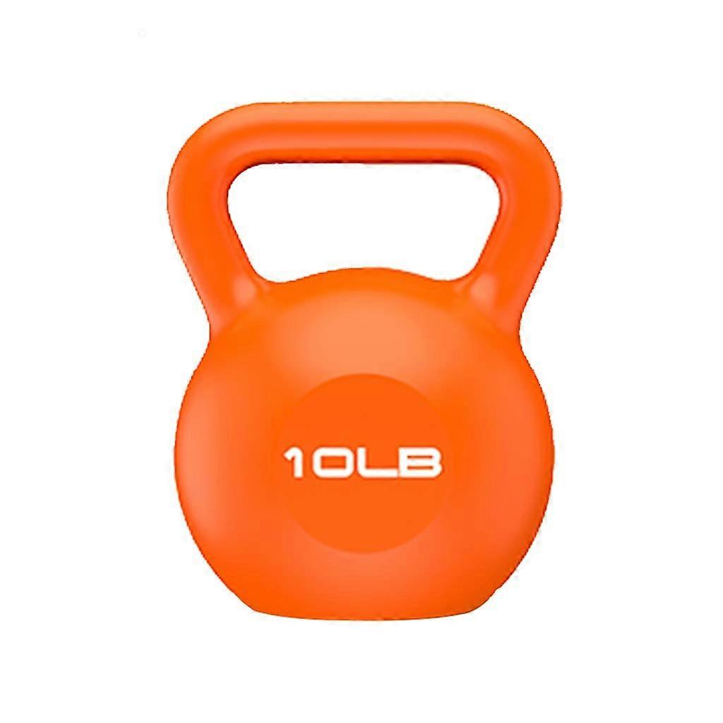ZXQZ Small Dumbbell Solid Kettle Bell, with Dip Plastic Coating (10lb)