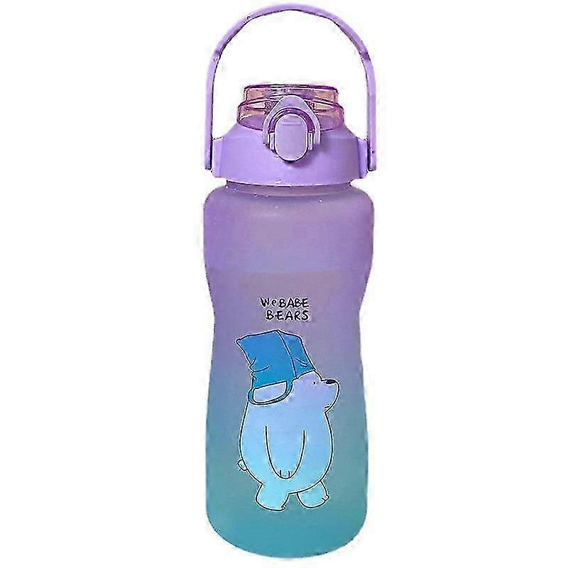 Large-capacity Water Bottle Straw Cup Plastic Water Cup