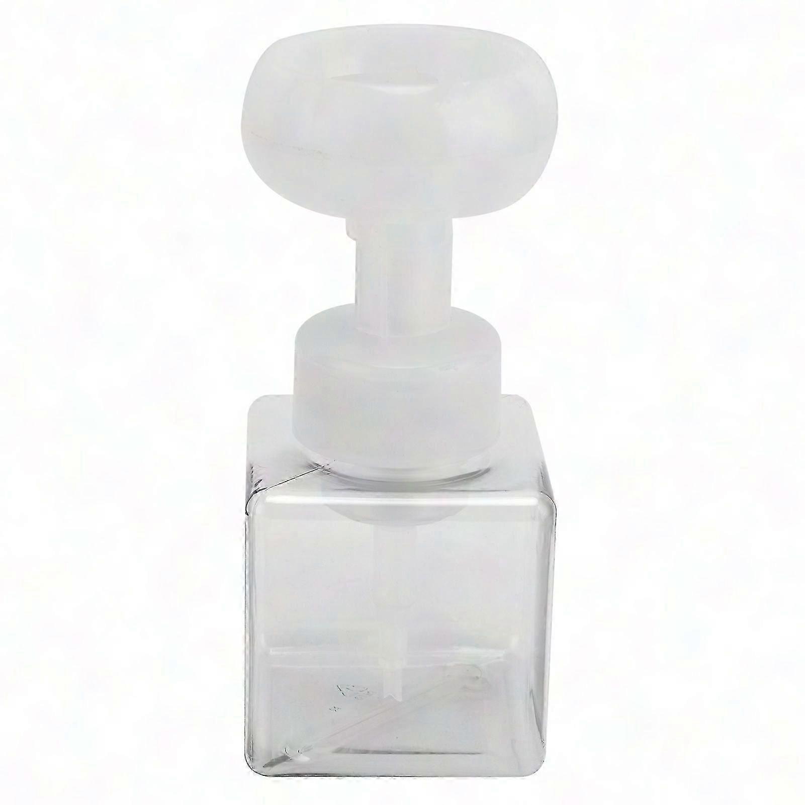 250ml Portable Foam Soap Dispenser, Refillable Flower-Shaped Pump Bottle for Liquid Soap
