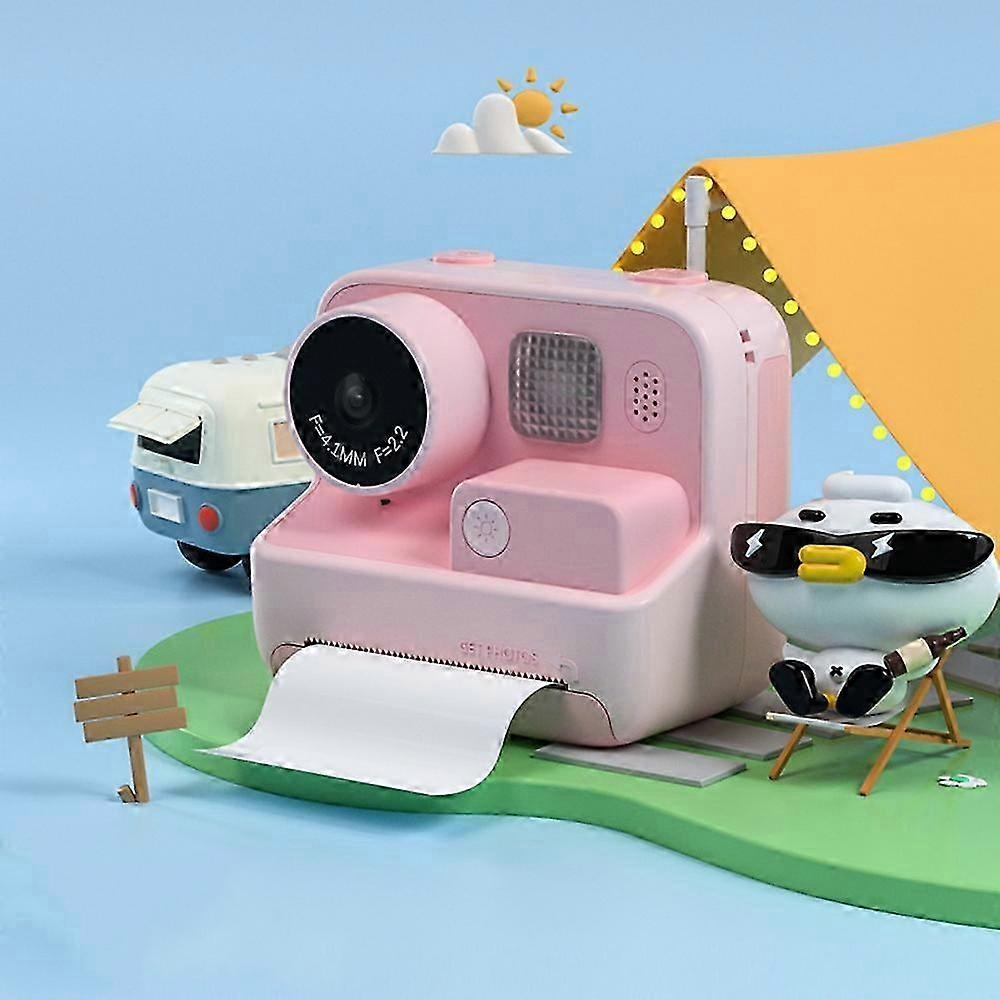 Digital Camera for Kids - Cute Powder +3 rolls of photo paper (no memory)