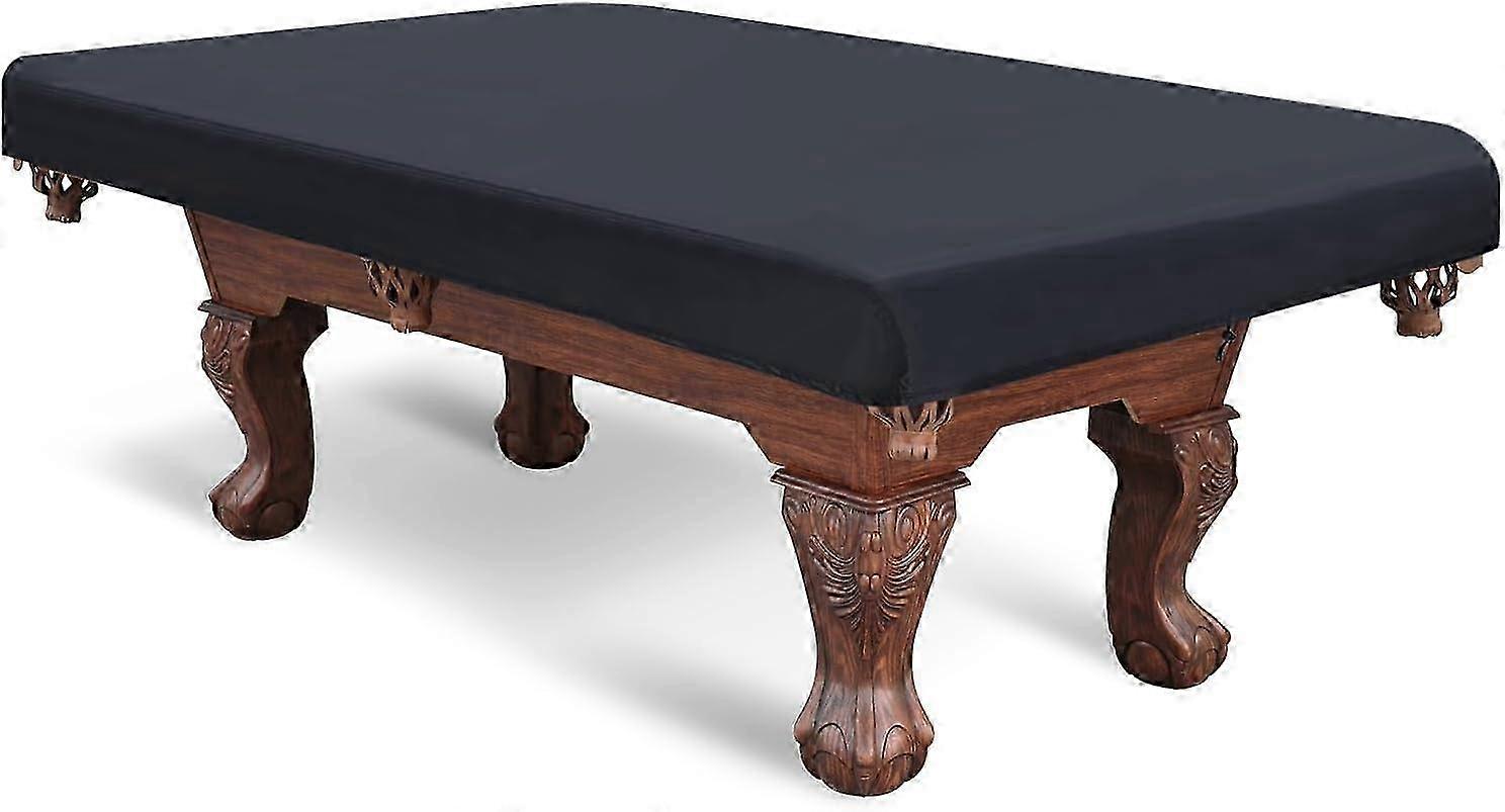 Sun protection pool table cover for 7 feet snooker tables, waterproof and dustproof, black