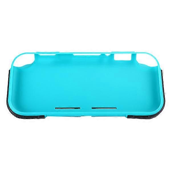 2 in 1 Hard PC TPU Protective Shell Built-in 2 Game Card Slots Backet for Switch Lite (black blue)
