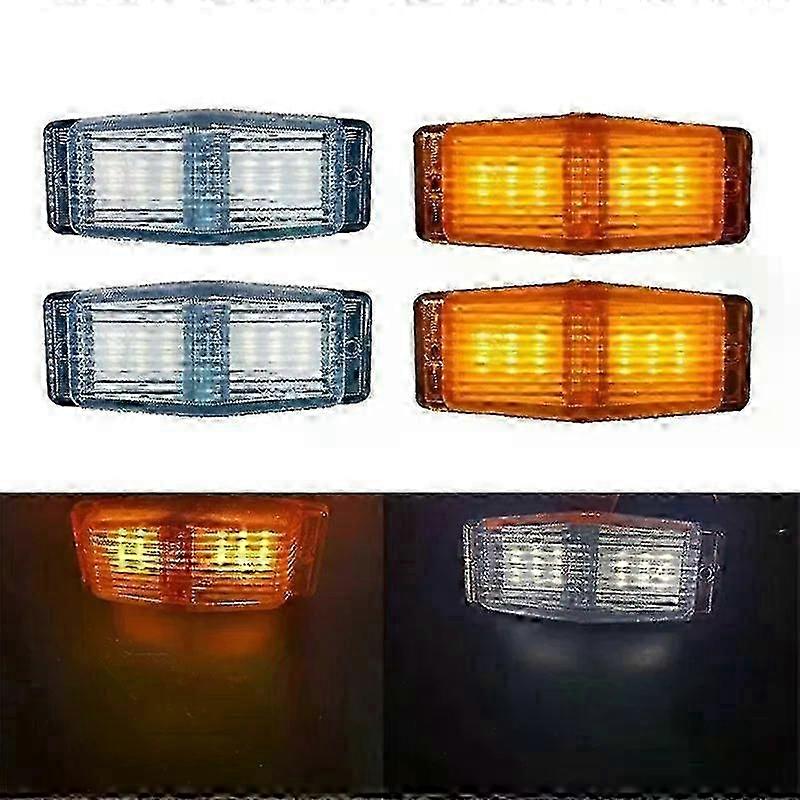 2Pcs LED Marker Lights Front Double Burner Indicator LampFit For S...
