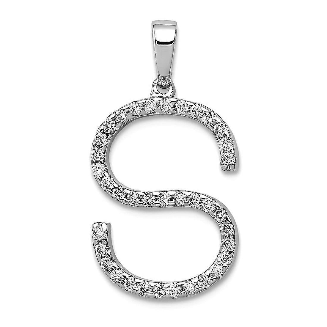 14k or jaune massif diamant lettre nom personnalisé monogramme initiale pendentif collier-pendentif pour femmes