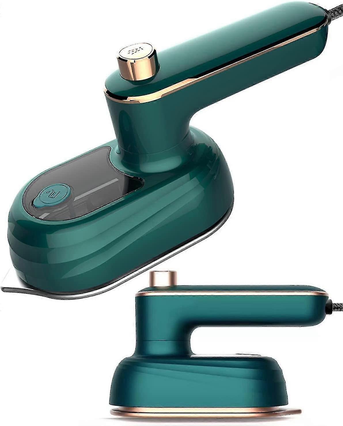 Mini iron, green EU version, 180-degree rotation, fast heating and portable