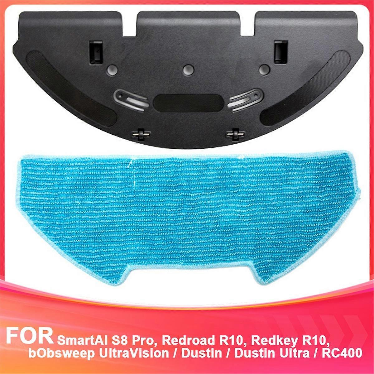 Replacement Mop Bracket and Pads Kit for BObsweep Dustin, RC400,Mop Pads Kit Spare,Mop Bracket with High-Quality Rags