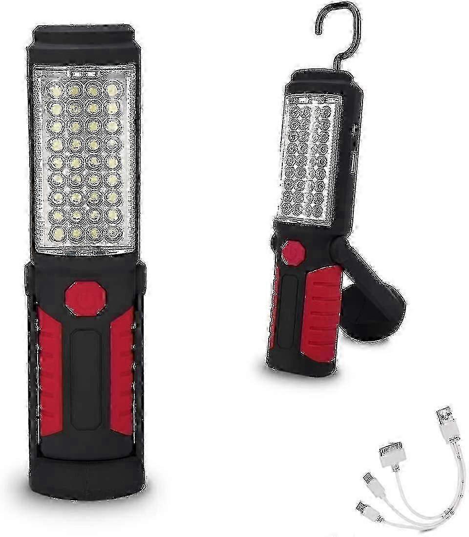 Rechargeable Led Work Light Portable Multi-use Flashlight, Magnetic