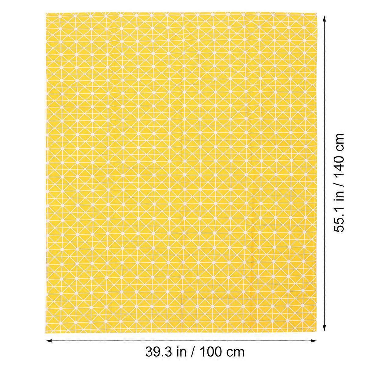 Fabric Tablecloth Rectangle Table Cotton Linen Table Cloth Protective Against Scratches Decorative for Party 1Set