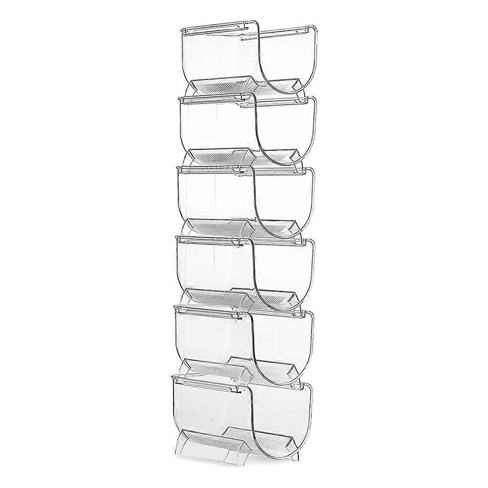 Clear Stackable Wine Bottle Organizer Rack, 7.9"x4.7"x4.1", Plastic