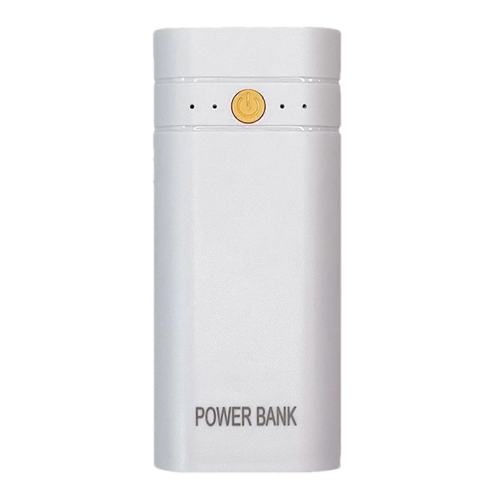 Battery Charger Case External Battery Case Waterproof Battery Storage Organizer Hard Case White/Dark Grey Heather