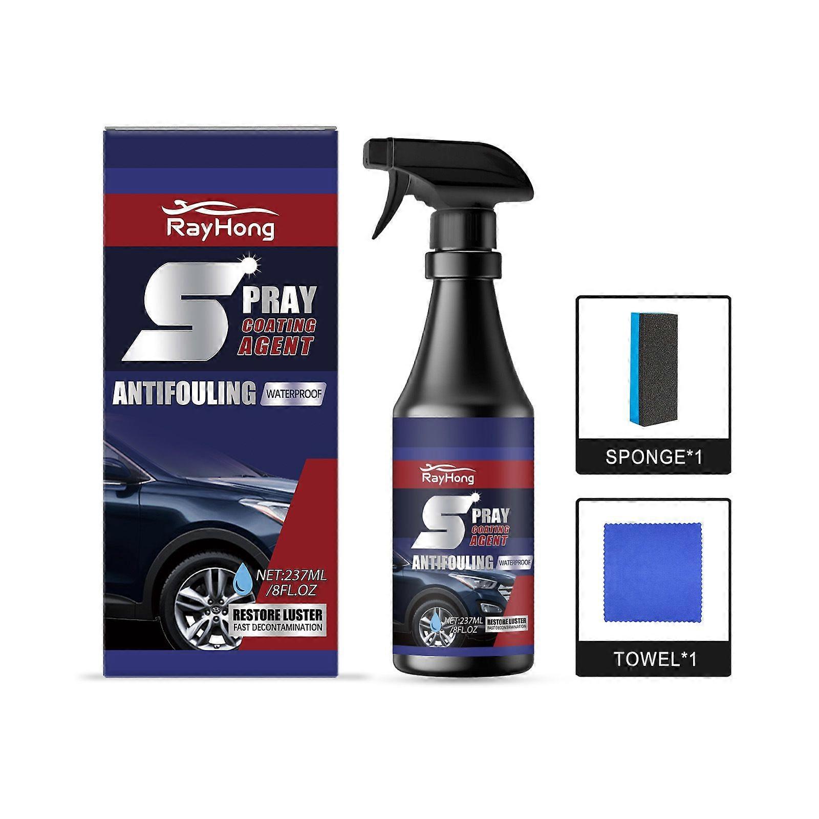 Spray Coating Agent Multi-Functional Coating Renewal Agent, 3 in 1 High Protection Quick Car Coat Sprays for Vehicles, Nanotechnology Plastic Parts Re