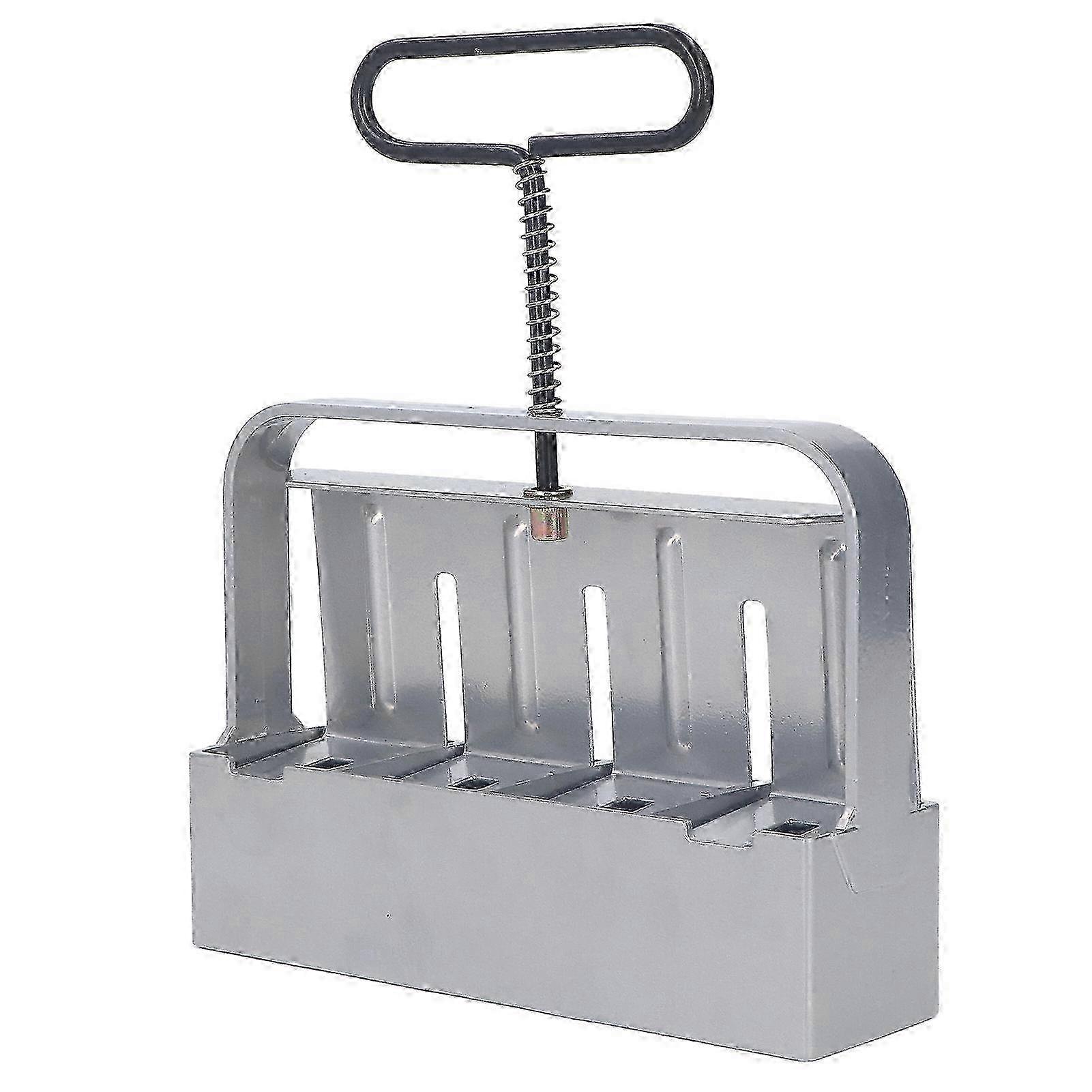 Silver Manual Soil Block Maker Handheld Seedling Micro Soil Blocker Set for Greenhouse 2025