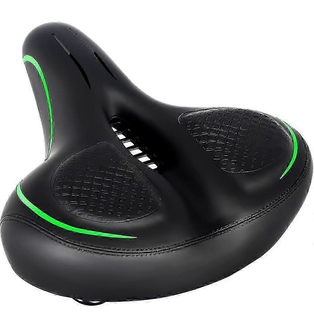 Bicycle saddle, oversized gel bike seat men men comfortable waterproof breathable hollow memory foam wide saddle 2025
