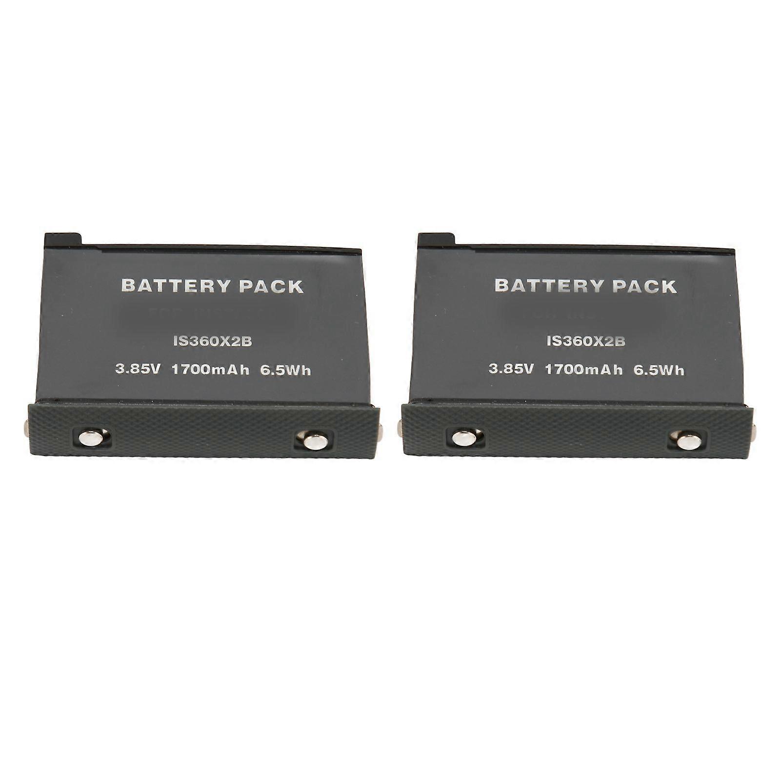 2Pcs Camera Battery for Insta 360 ONE X2 3.85V 1700mAh 6.5Wh Replacement Camera Battery Pack