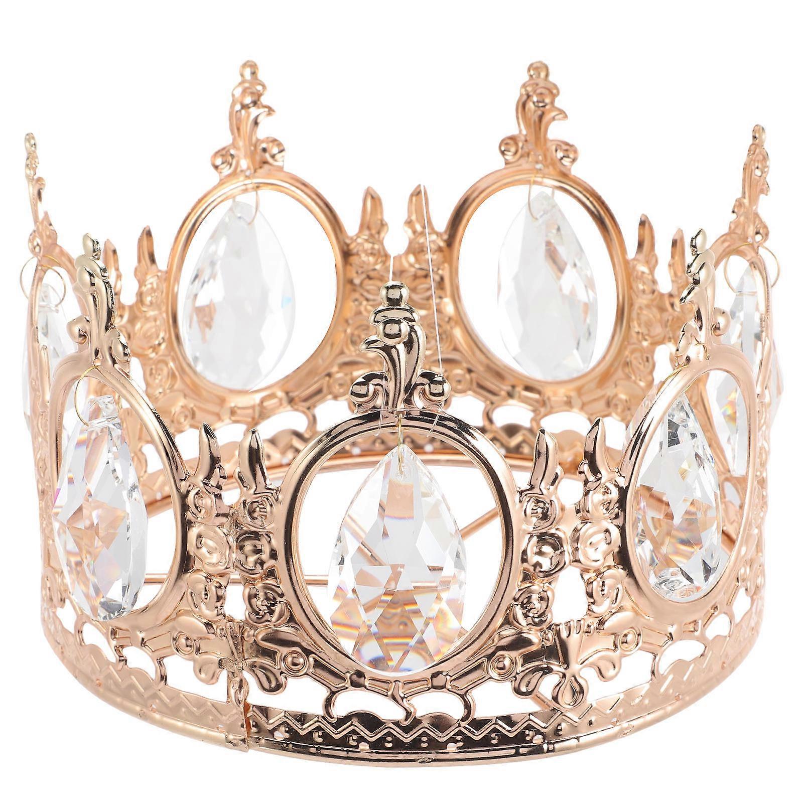 Ceiling Light Decorative Pendant Crystal Crown for Table Lamp 2Pcs