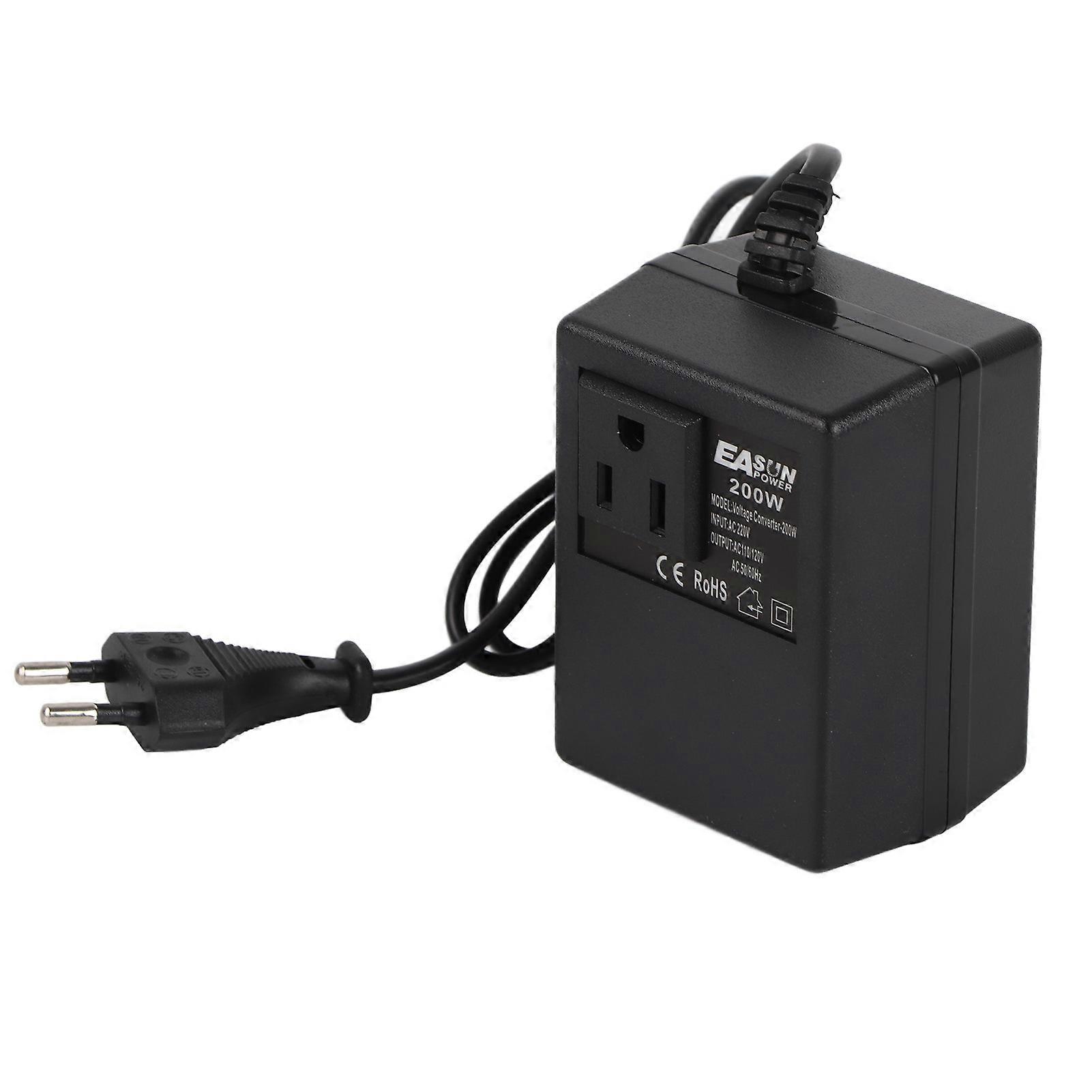 Adaptateur de voyage avec convertisseur de tension Adaptateur de prise de voyage universel 200 W maximum