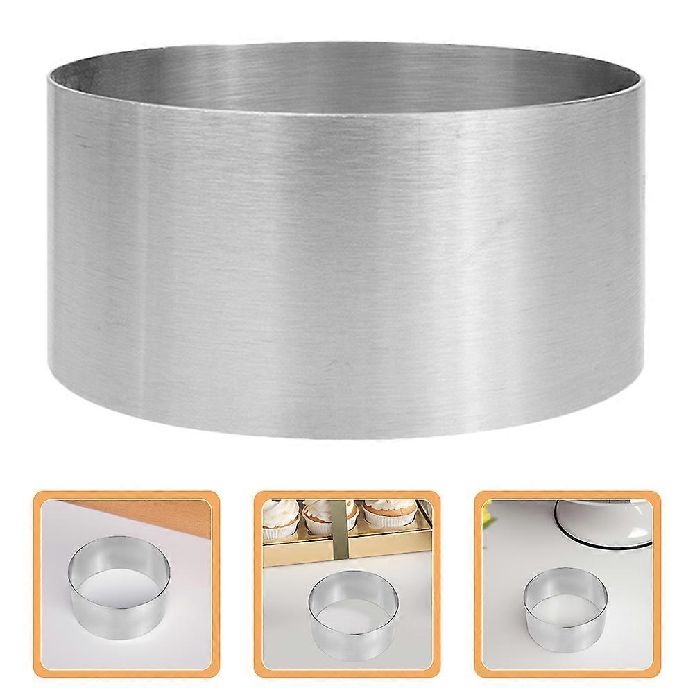 Round Stainless Steel Mousse Ring Cake Cutter for Baking 8Pcs