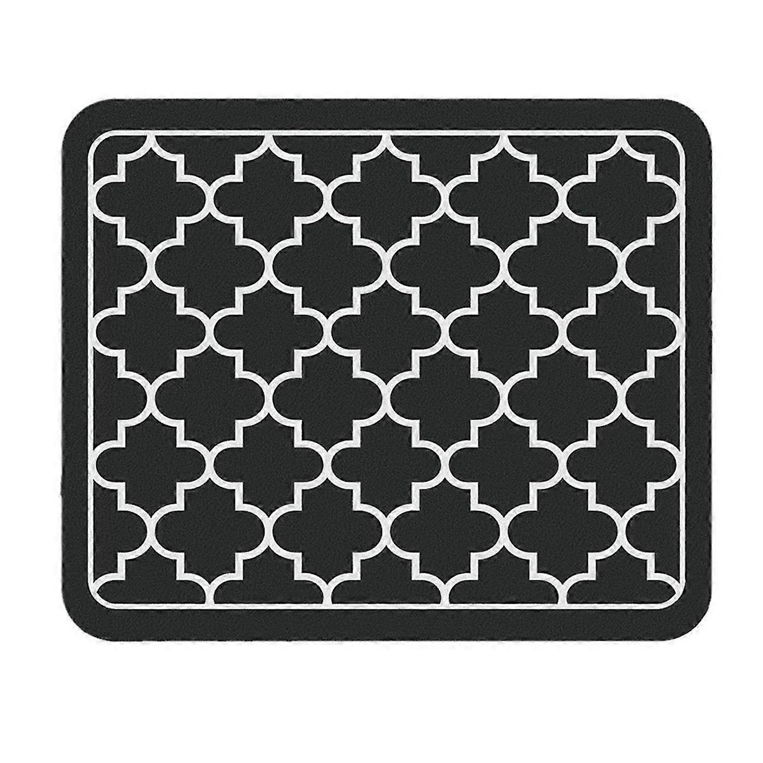 Coffee Mat Absorbent Dish Drying Mat Black 50X30cm