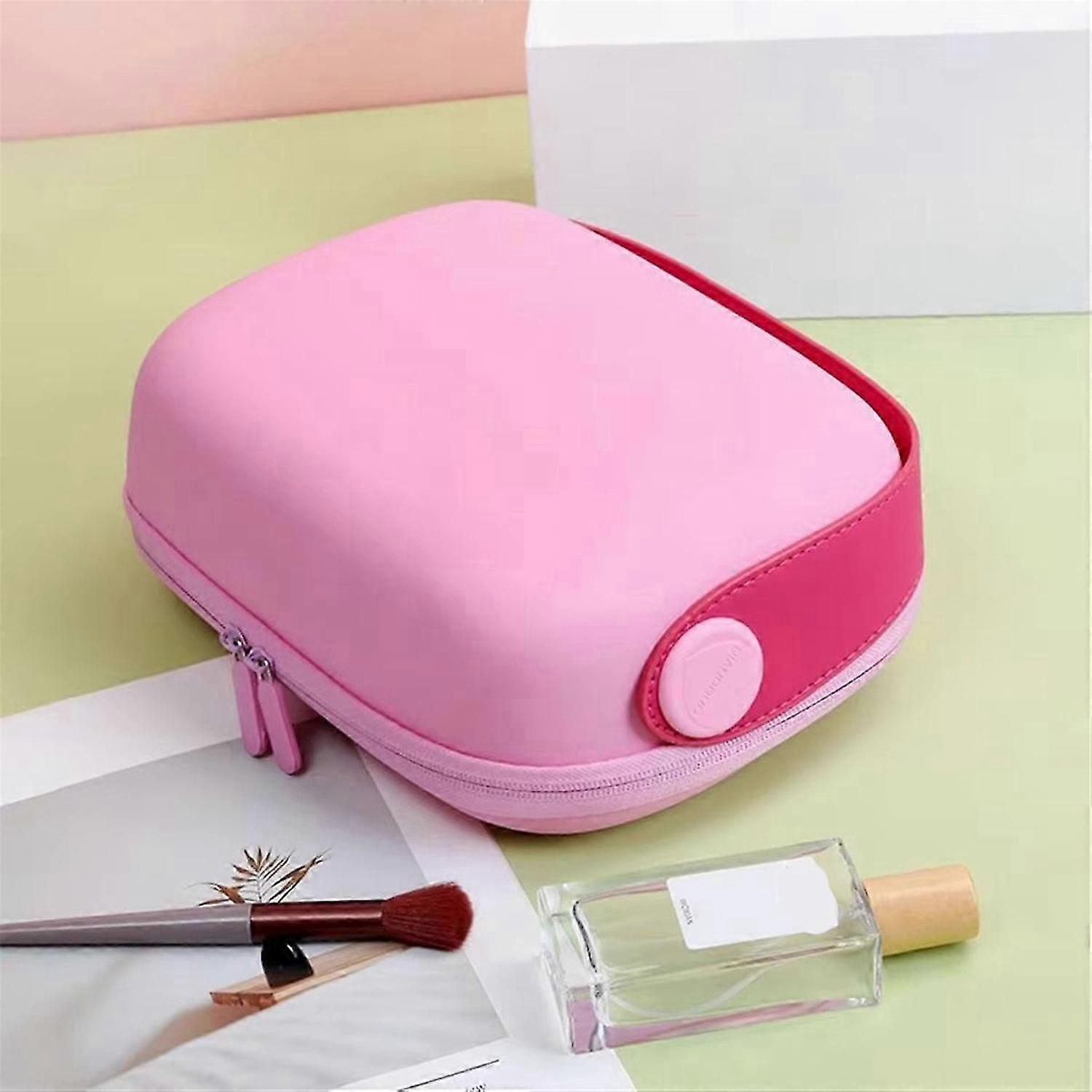 Large-Capacity Waterproof Makeup Case - Cosmetic Bag with Handle A