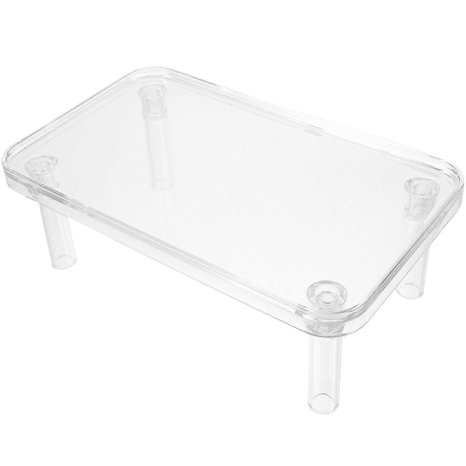 Water Crystal Hamster Platform Offering Secure Play Area 1Set Transparent