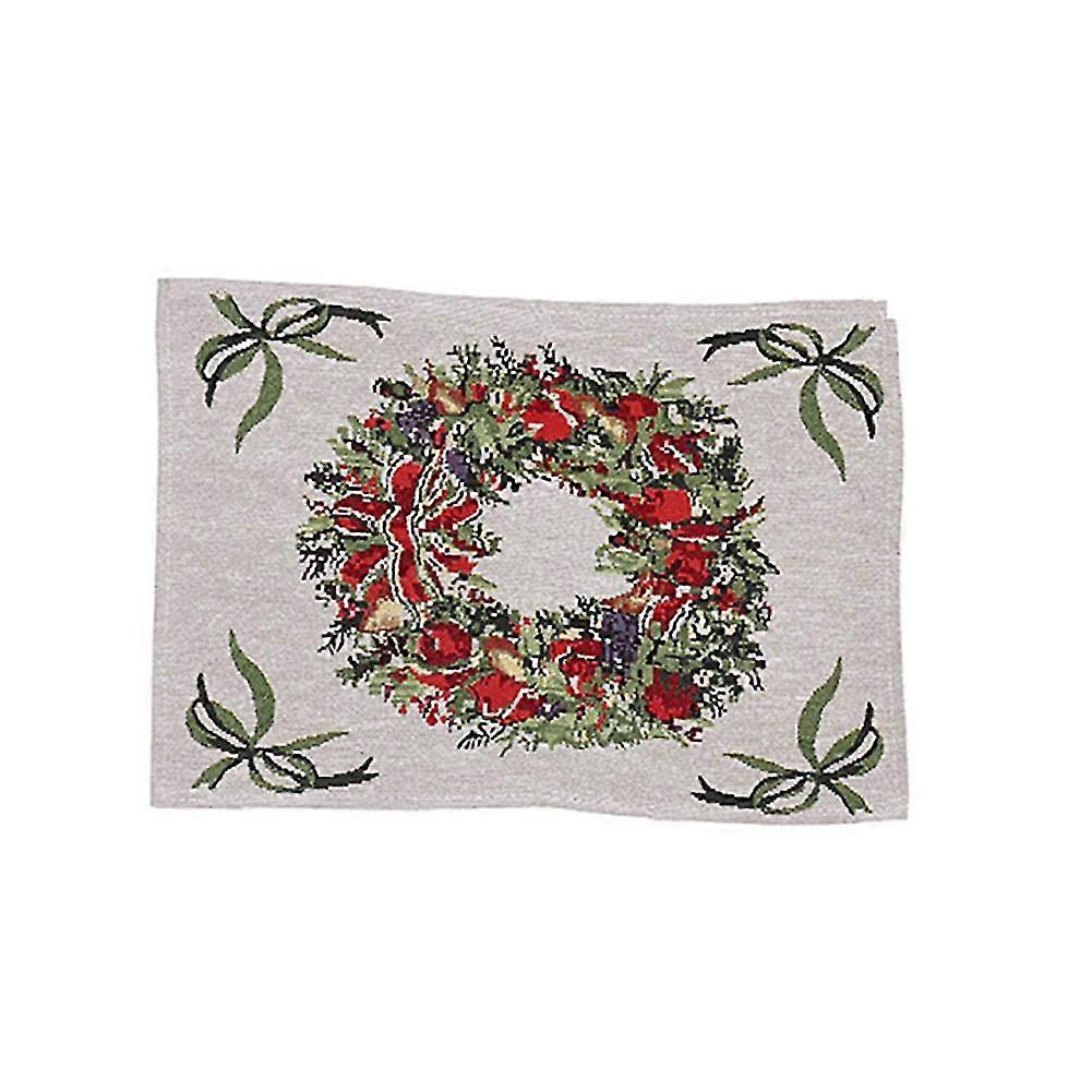 Christmas Placemat Christmas Pattern Printed Table Mats for Kitchen Dinning Table Home Christmas Decoration
