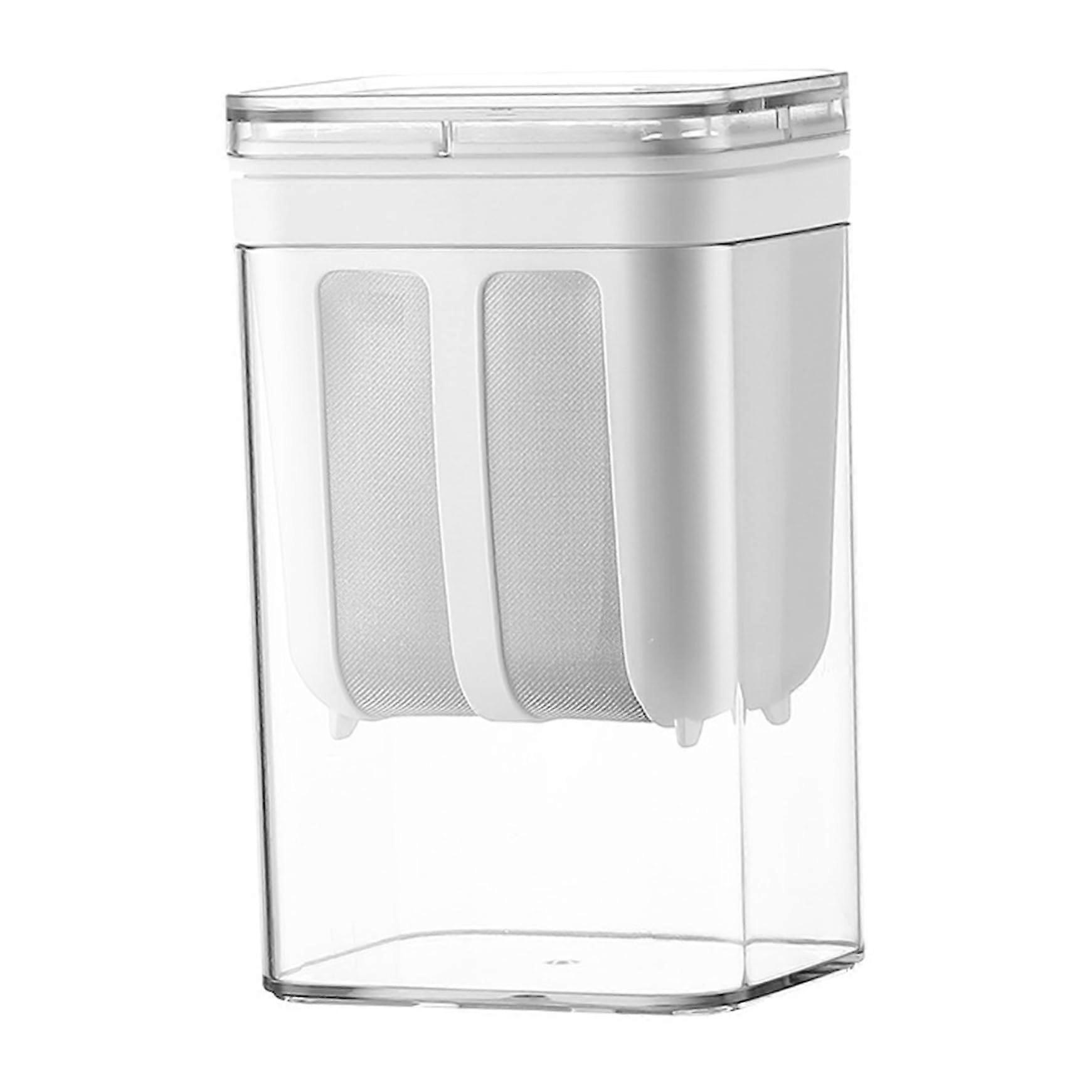Yogurt Strainer 1100 mL BPA Fine Mesh With Lid Leakproof Juice Filter For Greek Yogurt