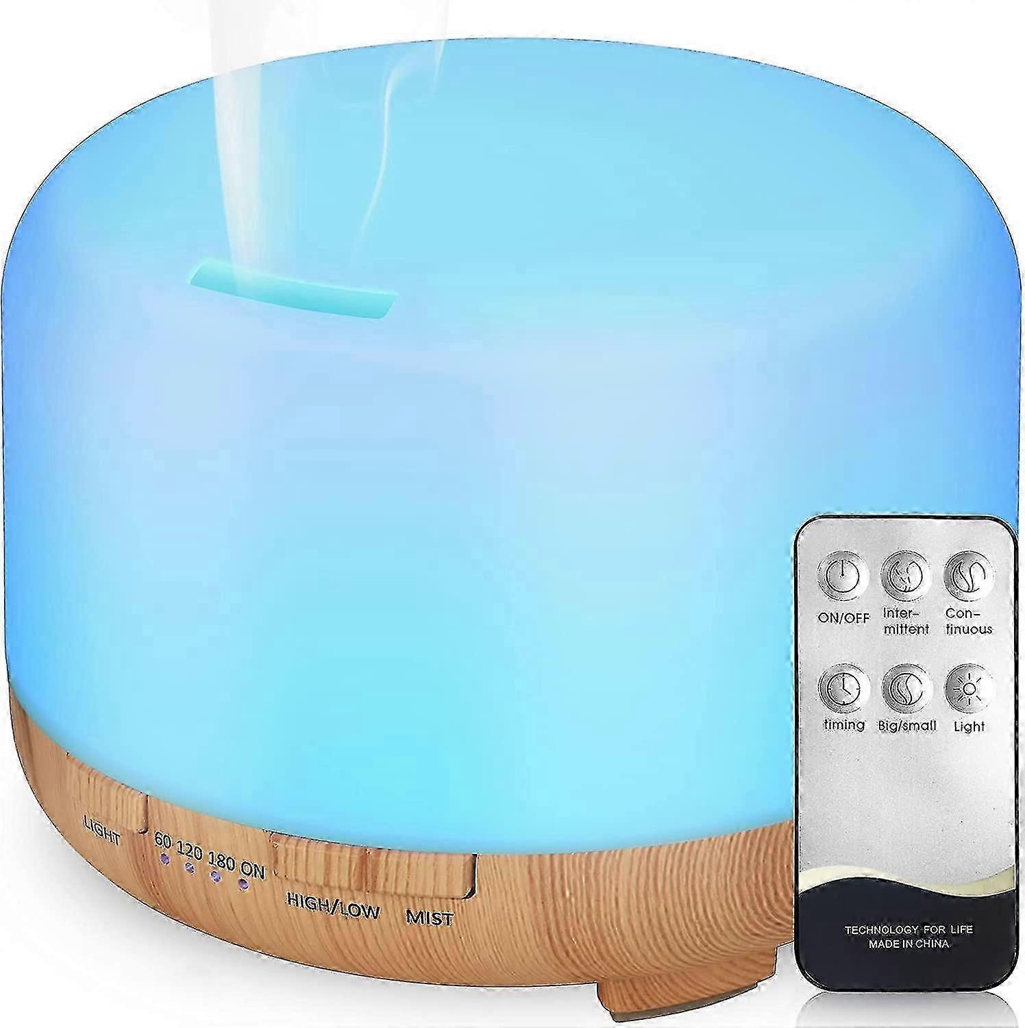 500ML Aromatherapy Diffuser with 7 LED Colors - Perfect Christmas Gift