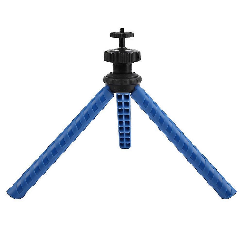 Mini Folding Lightweight Phone Clip Octopus Tripod Slefie Stick for Phone Action Cameras (Blue)