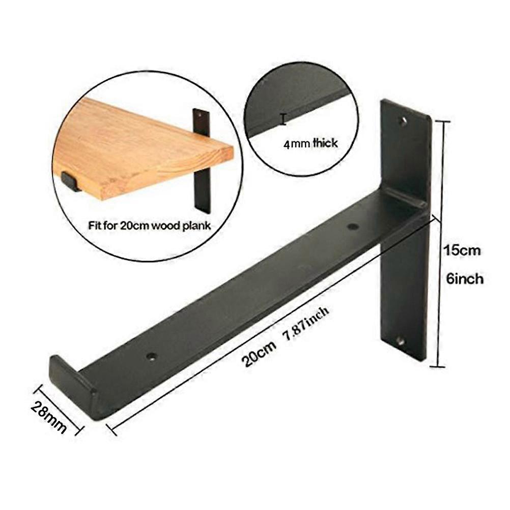 Yoga Mat Support Wall Mounted Rack for Home Use 2Pcs Iron Wall Shelves