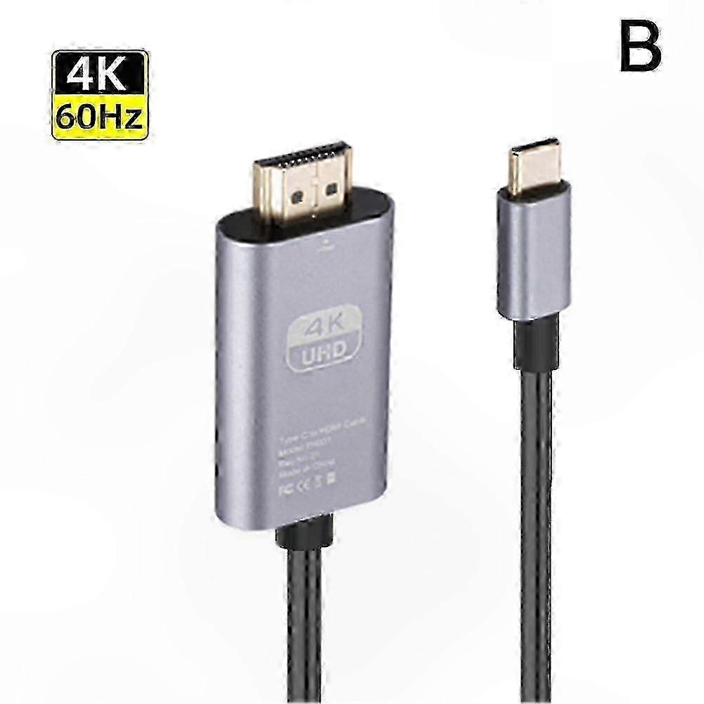 USB C to HDMI Cable 4K 60Hz High Speed Adapter with Dual 30/60Hz Mode Support