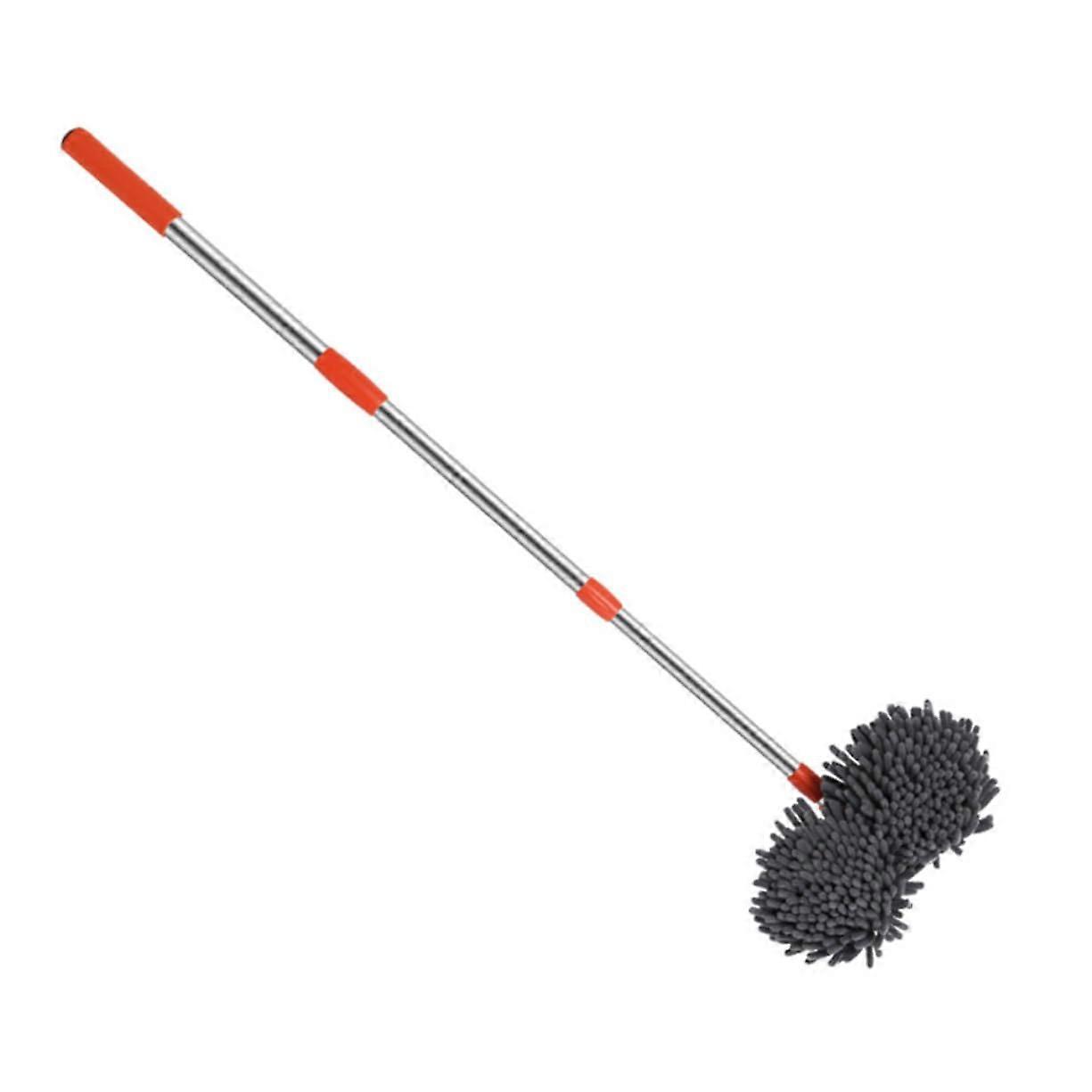 Telescopic Car Wash Mop Soft Lint Brush Extendable Aluminum Handle Microfiber Mop Head Vehicle Cleaning Tool