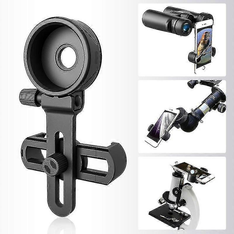Universal Cell Phone Adapter Bracket Clip Mount Soft Rubber Material for Binocular Monocular Spotting Scope