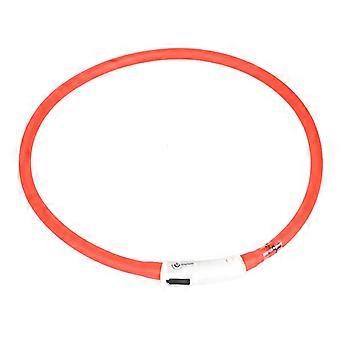 Dog Collar USB Rechargeable Flashing Pet Supplies Wear-resistant Puppy Necklace for Pet