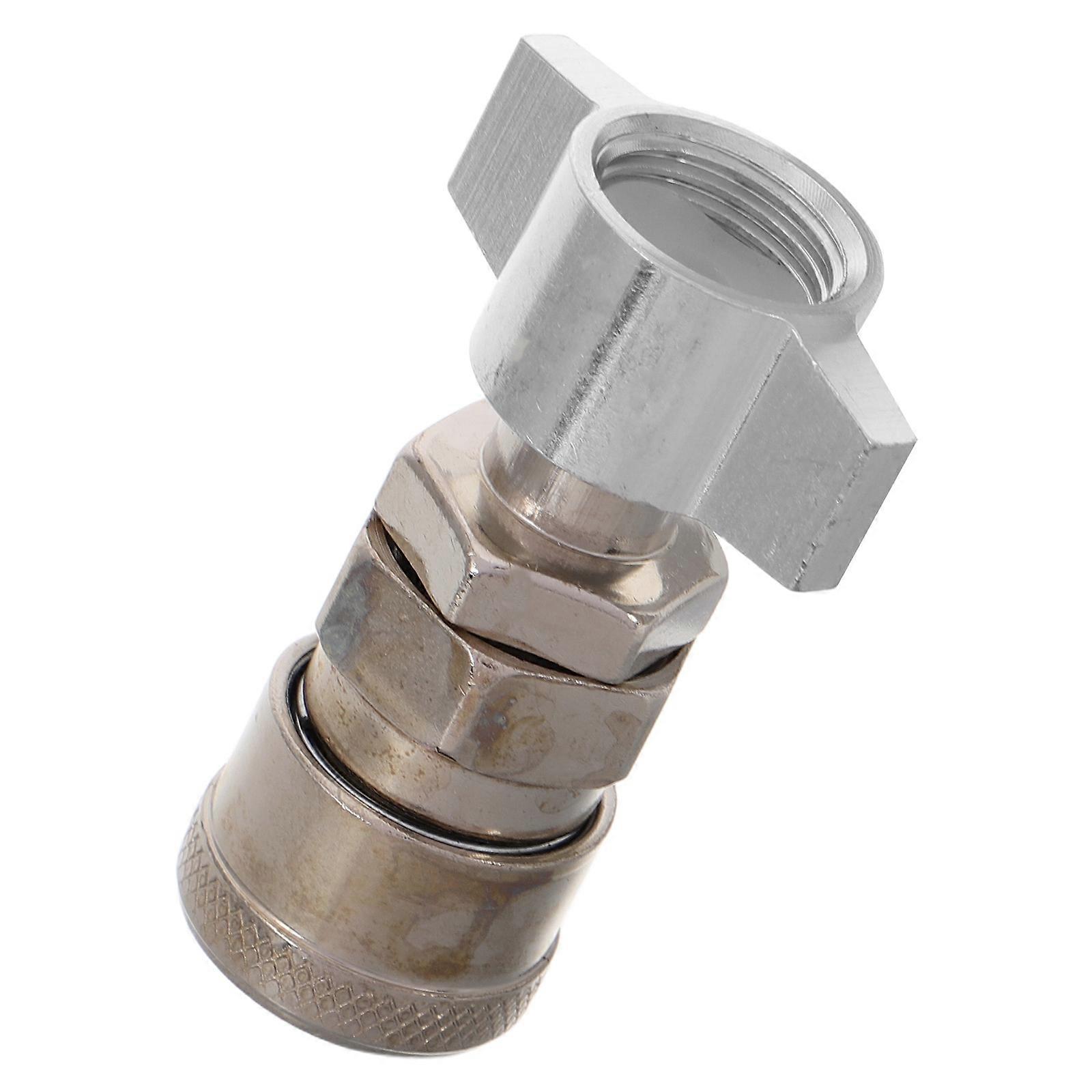 Silver Quick Connect Adapter for Truck Gas Connection
