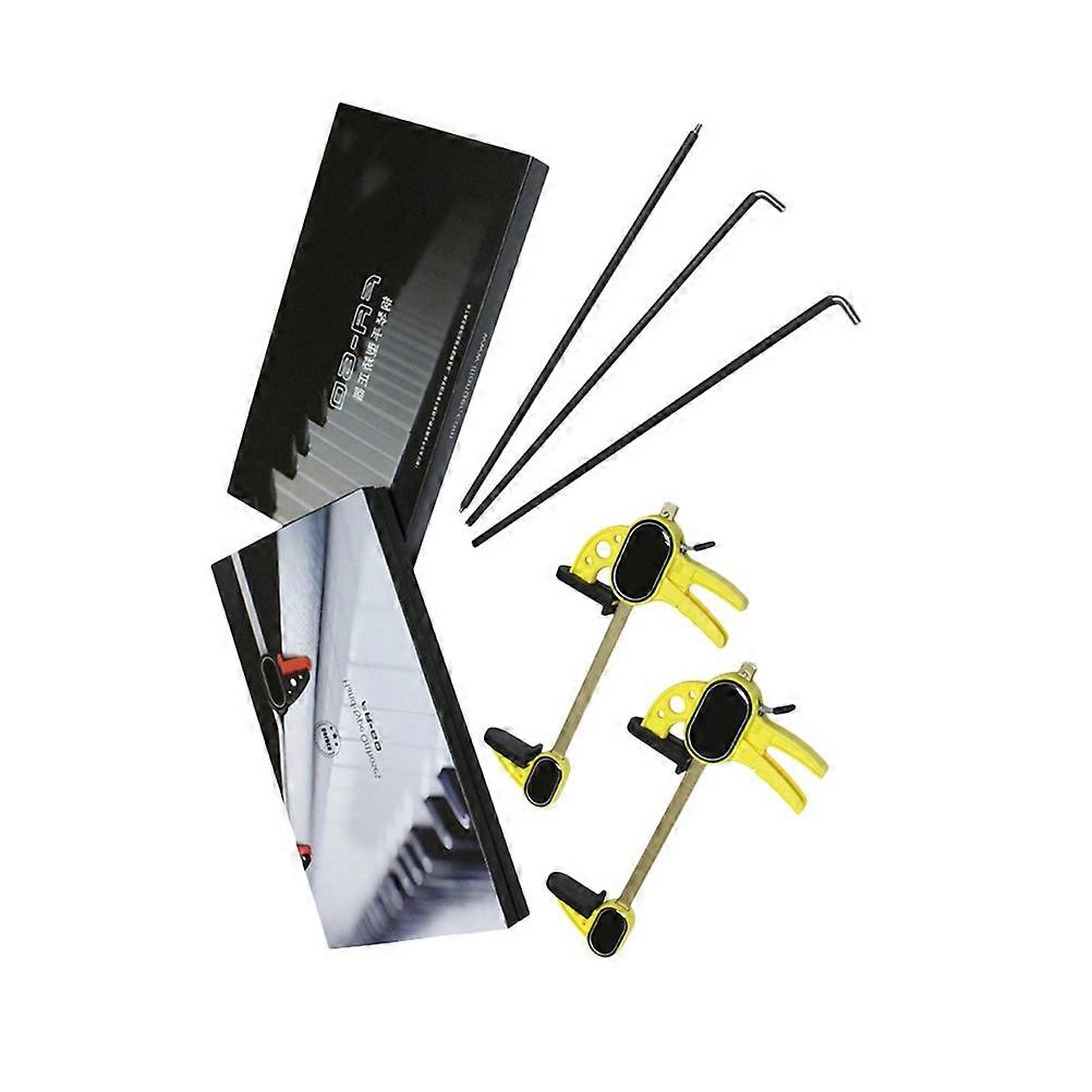 Piano Straightener 2Pcs Hand Correction Tool For Music Lessons Practice Beginners Yellow Lightweight Designed To Help Wrist Protection