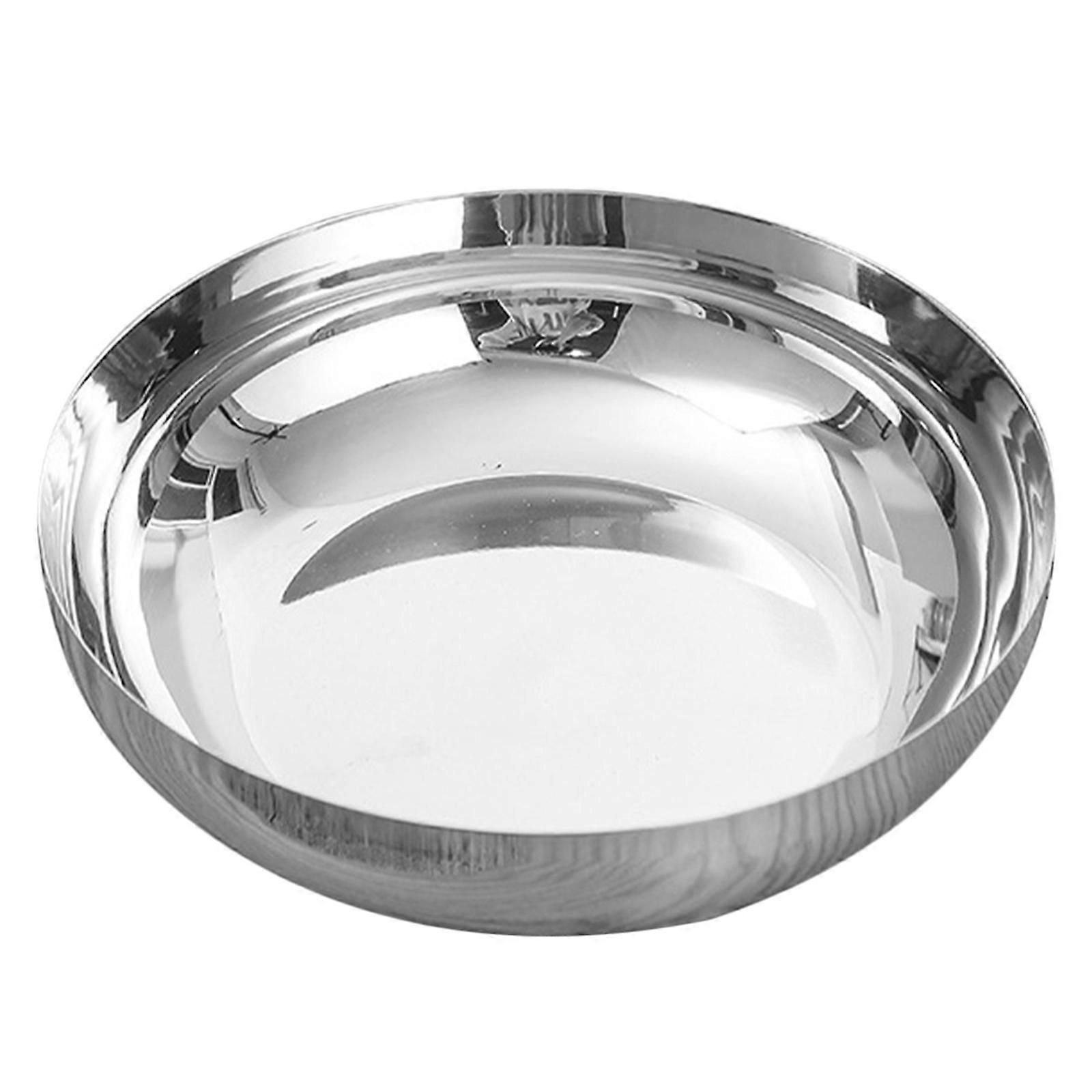 Multi-Function Food Bowl Household Fruit Bowl Silver 4Pcs for Kitchen Use